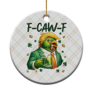 Funny Trump Chicken St Patricks Day Ceramic Ornament F Caw F Lucky Irish TS14 1pc Christmas Plaid Print Your Wear