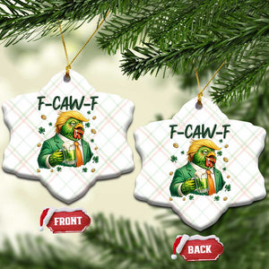 Funny Trump Chicken St Patricks Day Ceramic Ornament F Caw F Lucky Irish TS14 Print Your Wear