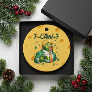 Funny Trump Chicken St Patricks Day Ceramic Ornament F Caw F Lucky Irish TS14 1pc Yellow Cheese Print Your Wear