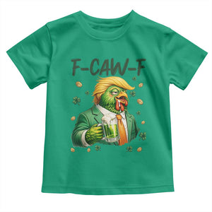 Funny Trump Chicken St Patricks Day Toddler T Shirt F Caw F Lucky Irish TS14 Irish Green Print Your Wear