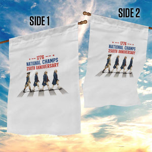1776 National Champs Garden Flag Funny Founding Father Roading Parody 4th of July