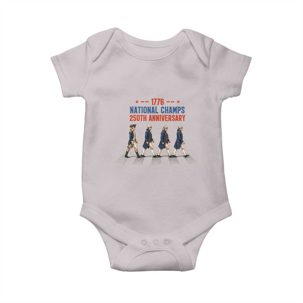 1776 National Champs Baby Onesie Funny Founding Father Roading Parody 4th of July
