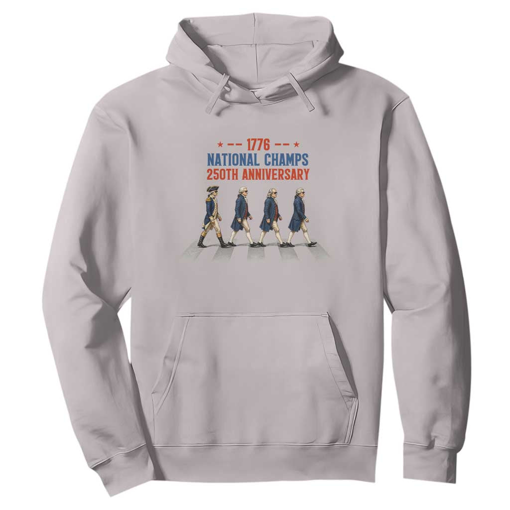 1776 National Champs Hoodie Funny Founding Father Roading Parody 4th of July