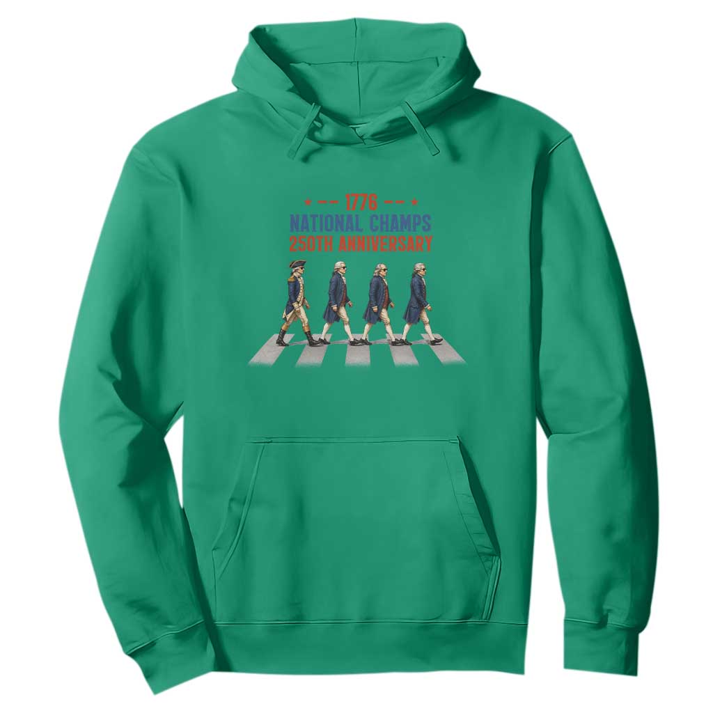 1776 National Champs Hoodie Funny Founding Father Roading Parody 4th of July