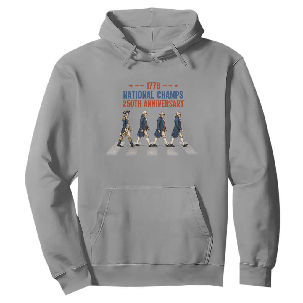 1776 National Champs Hoodie Funny Founding Father Roading Parody 4th of July