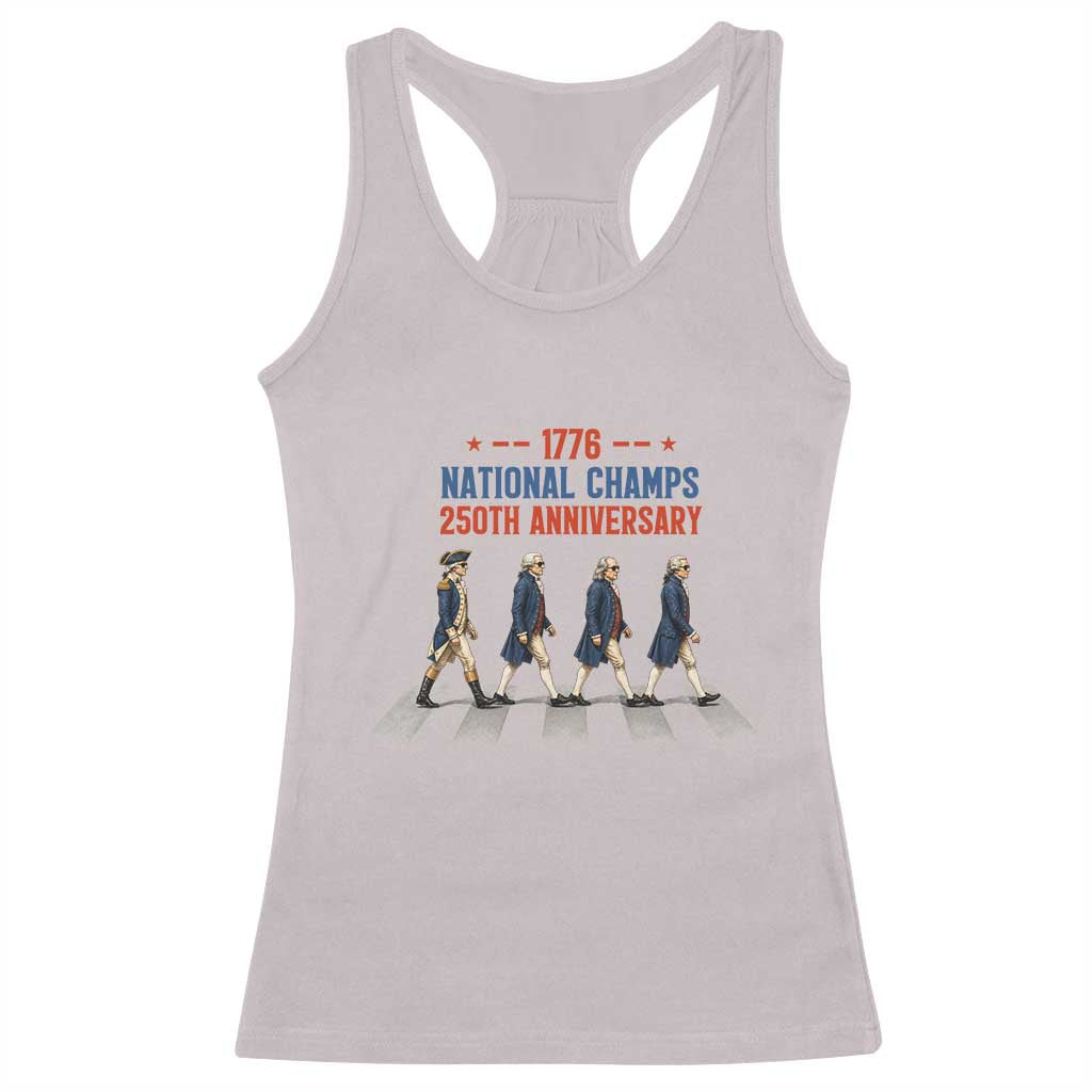 1776 National Champs Racerback Tank Top Funny Founding Father Roading Parody 4th of July