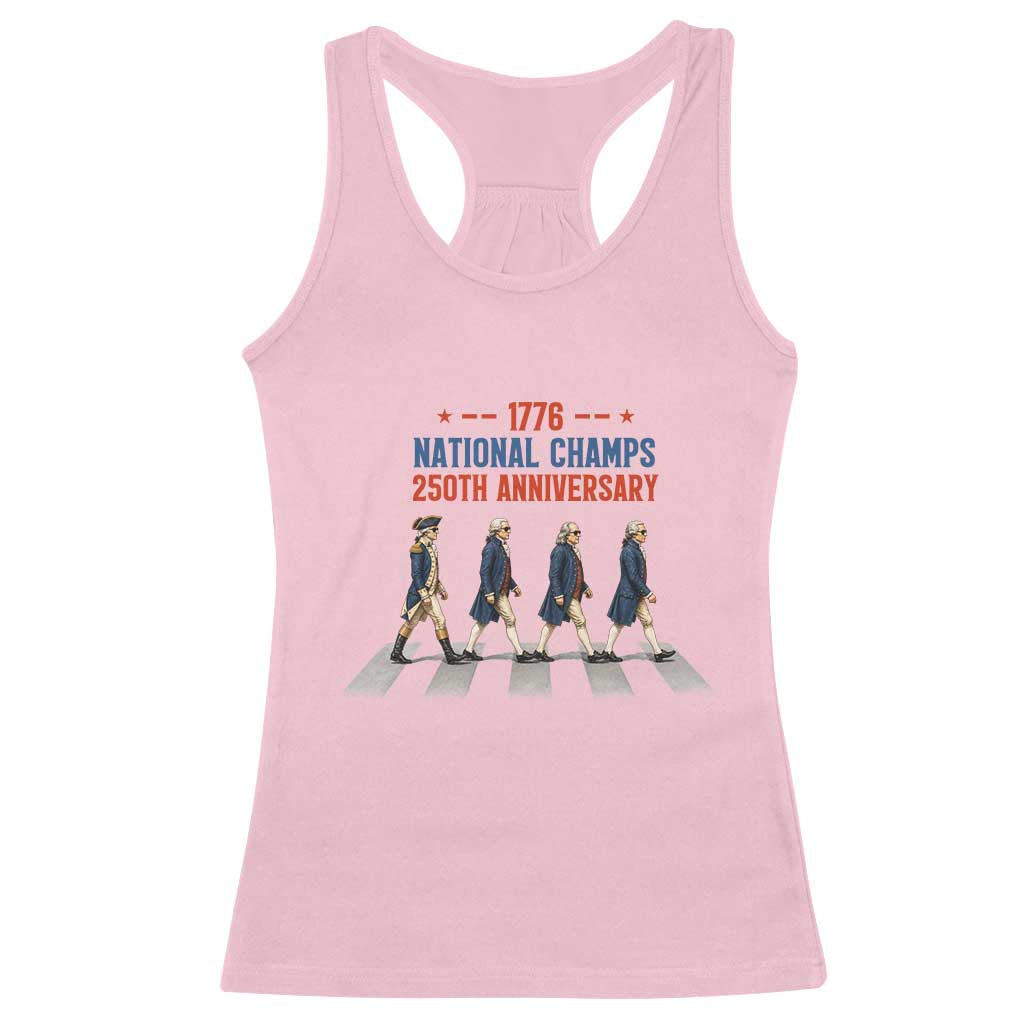 1776 National Champs Racerback Tank Top Funny Founding Father Roading Parody 4th of July