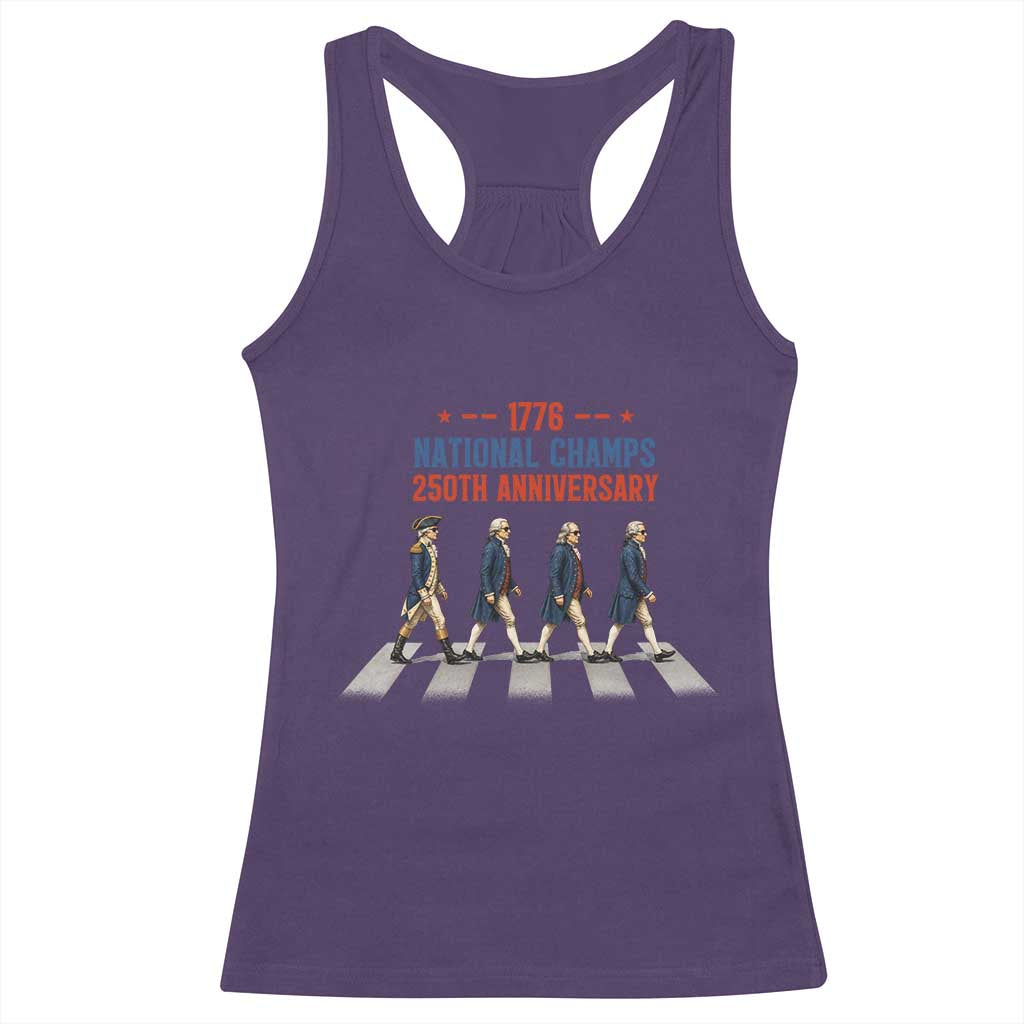 1776 National Champs Racerback Tank Top Funny Founding Father Roading Parody 4th of July