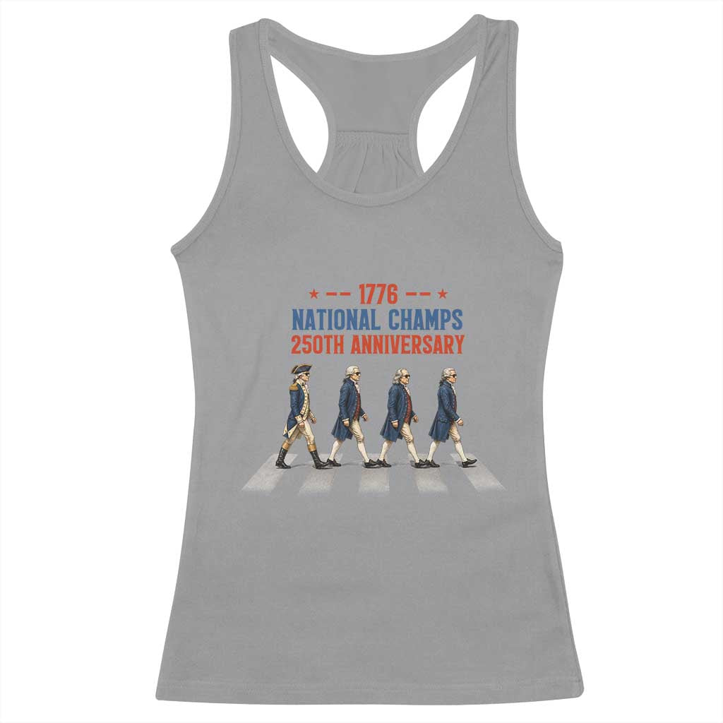 1776 National Champs Racerback Tank Top Funny Founding Father Roading Parody 4th of July