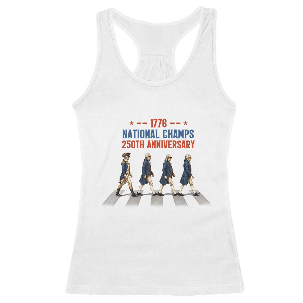 1776 National Champs Racerback Tank Top Funny Founding Father Roading Parody 4th of July