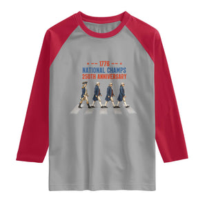 1776 National Champs Raglan Shirt Funny Founding Father Roading Parody 4th of July
