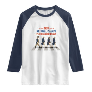 1776 National Champs Raglan Shirt Funny Founding Father Roading Parody 4th of July