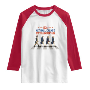 1776 National Champs Raglan Shirt Funny Founding Father Roading Parody 4th of July