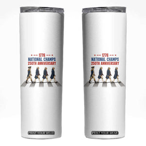 1776 National Champs Skinny Tumbler Funny Founding Father Roading Parody 4th of July