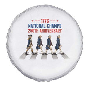 1776 National Champs Spare Tire Cover Funny Founding Father Roading Parody 4th of July