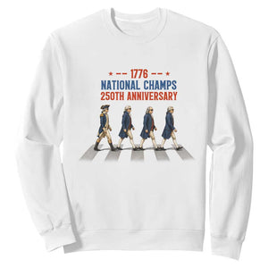 1776 National Champs Sweatshirt Funny Founding Father Roading Parody 4th of July