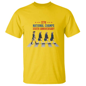 1776 National Champs T Shirt Funny Founding Father Roading Parody 4th of July