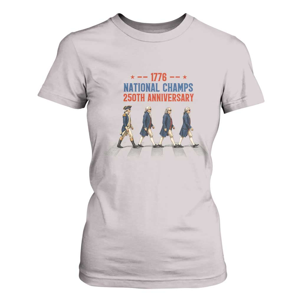 1776 National Champs T Shirt For Women Funny Founding Father Roading Parody 4th of July