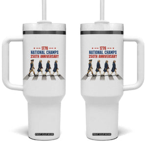 1776 National Champs Tumbler With Handle Funny Founding Father Roading Parody 4th of July