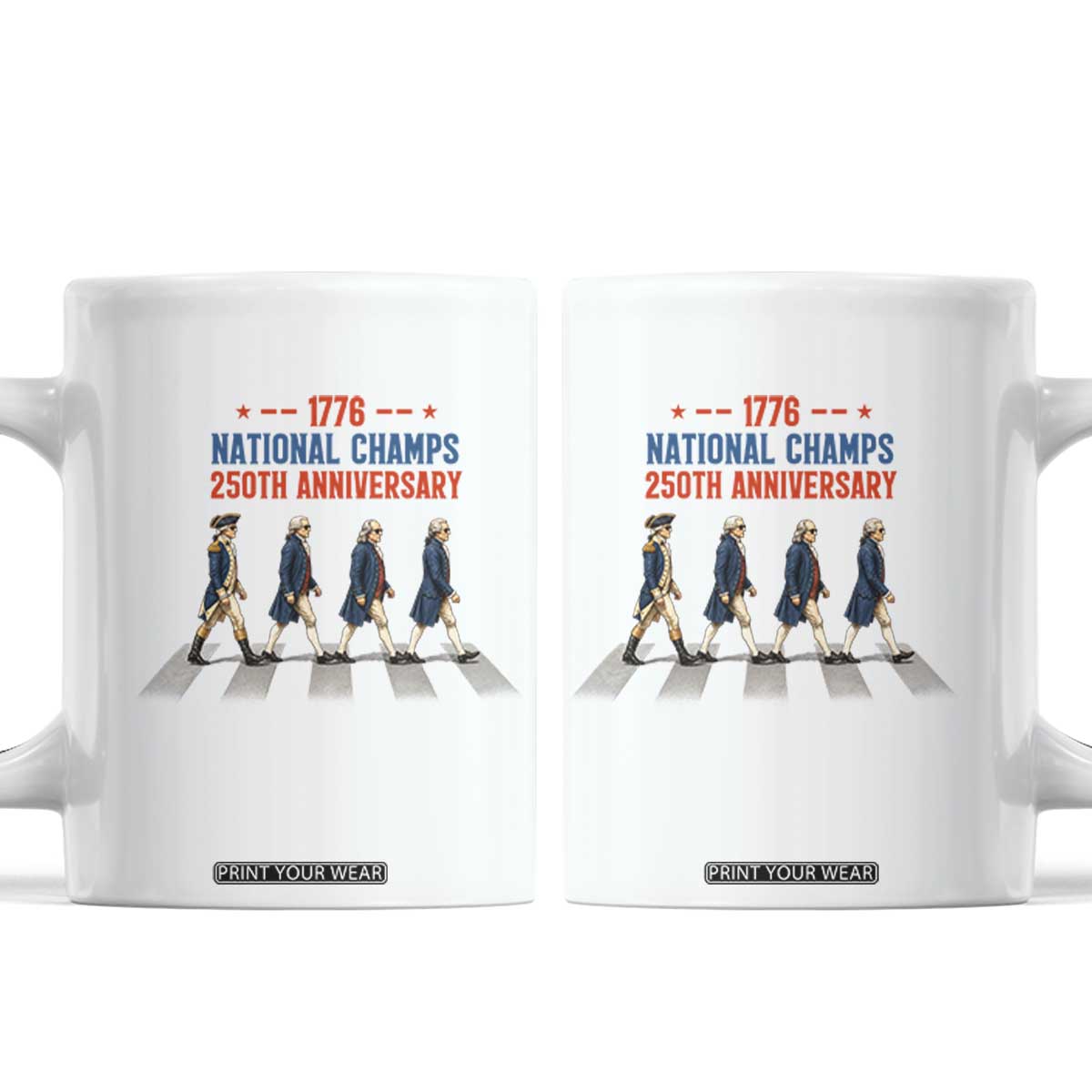 1776 National Champs Coffee Mug Funny Founding Father Roading Parody 4th of July