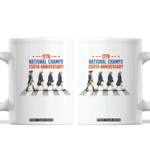 1776 National Champs Coffee Mug Funny Founding Father Roading Parody 4th of July