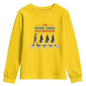 1776 National Champs Youth Sweatshirt Funny Founding Father Roading Parody 4th of July