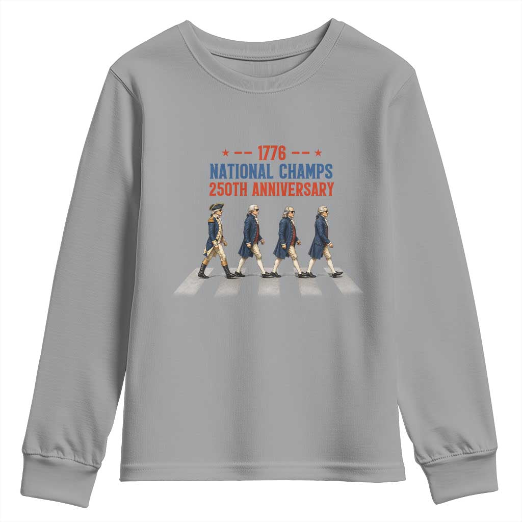 1776 National Champs Youth Sweatshirt Funny Founding Father Roading Parody 4th of July