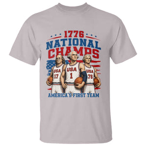 1776 National Champs T Shirt Patriotic Founding Fathers Basketball Undefeated America
