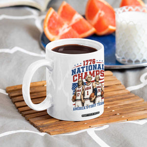 1776 National Champs Coffee Mug Patriotic Founding Fathers Basketball Undefeated America TS14 Print Your Wear