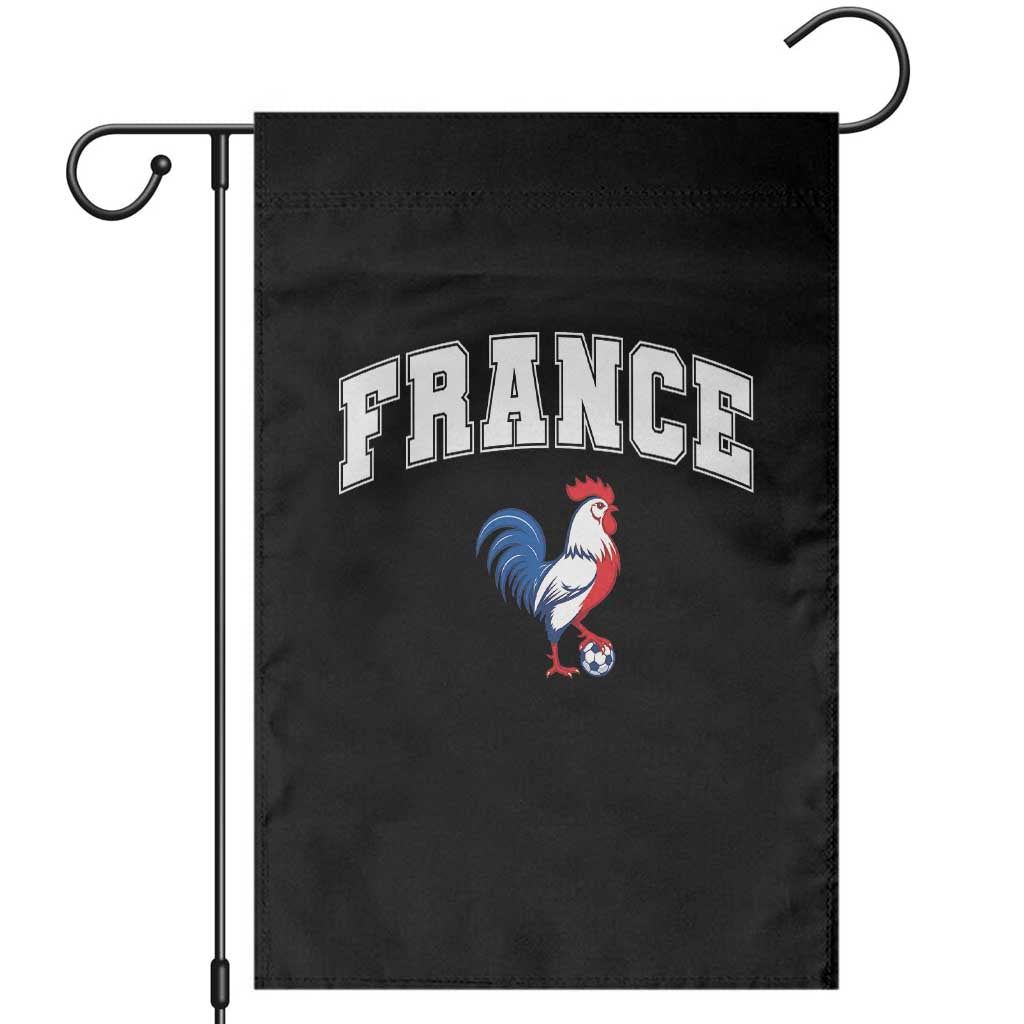 France Flag Gallic Rooster French National Pride Garden Flag TS14 Black Print Your Wear