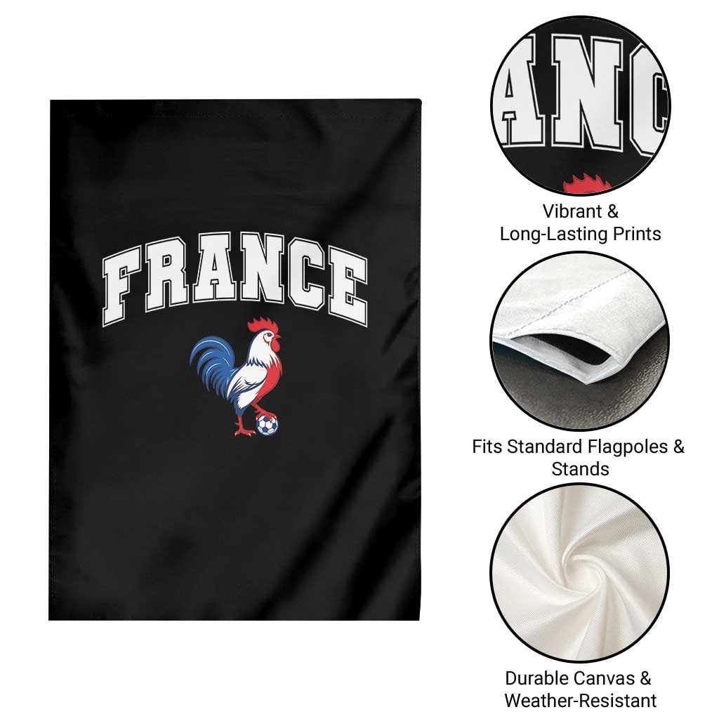France Flag Gallic Rooster French National Pride Garden Flag TS14 Print Your Wear
