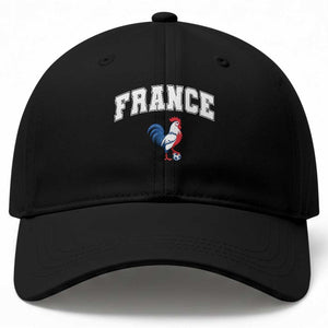 France Flag Gallic Rooster French National Pride Baseball Cap
