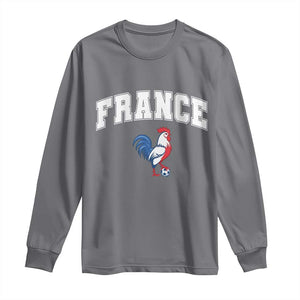 France Flag Gallic Rooster French National Pride Long Sleeve Shirt