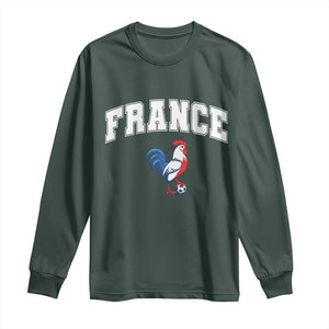 France Flag Gallic Rooster French National Pride Long Sleeve Shirt
