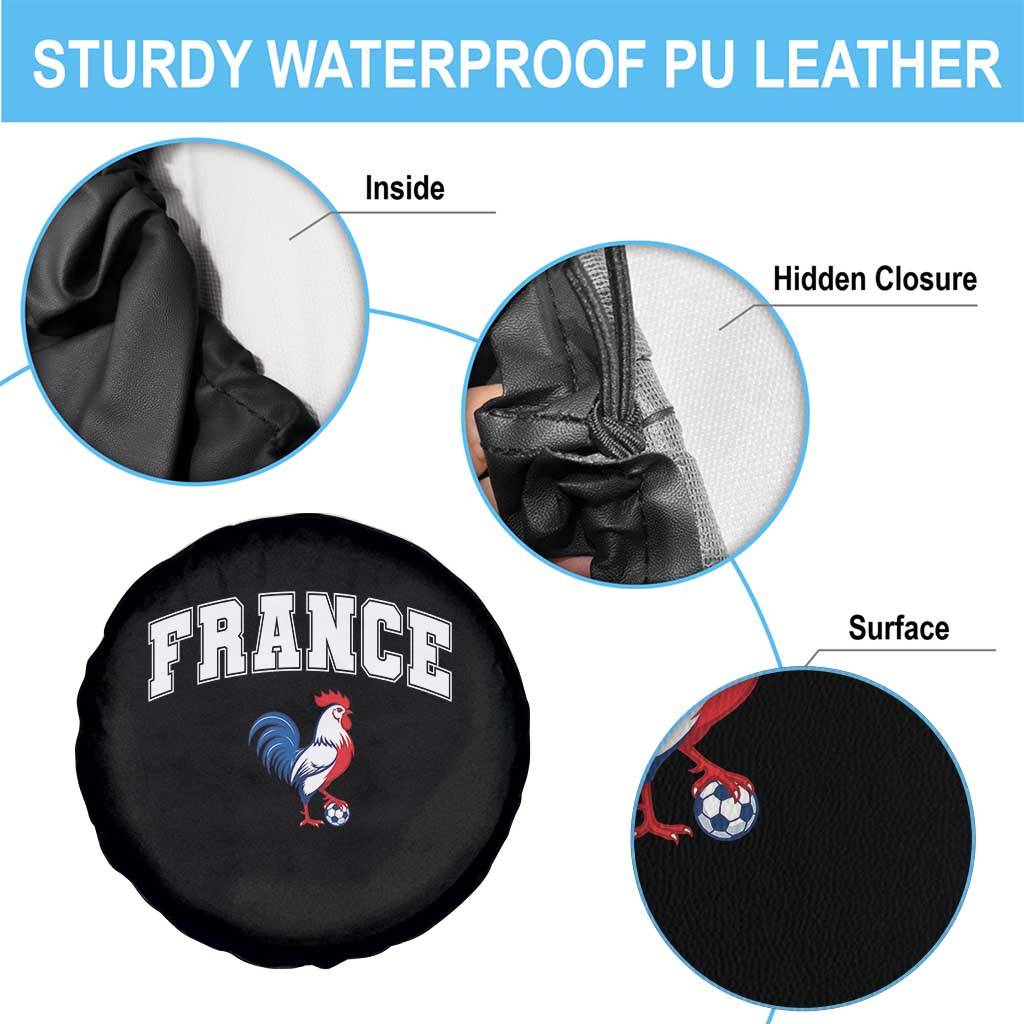France Flag Gallic Rooster French National Pride Spare Tire Cover TS14 Print Your Wear