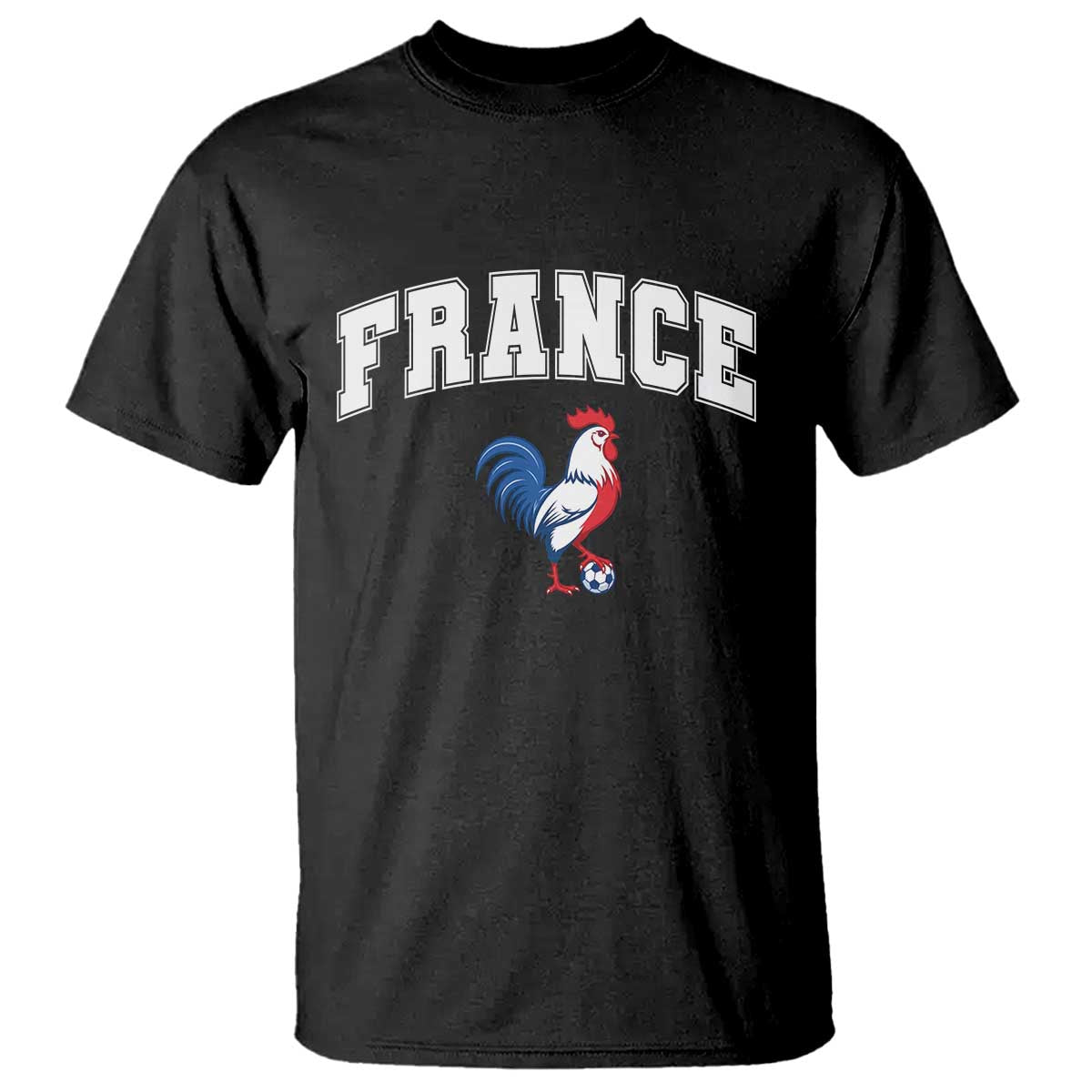 France Flag Gallic Rooster French National Pride T Shirt