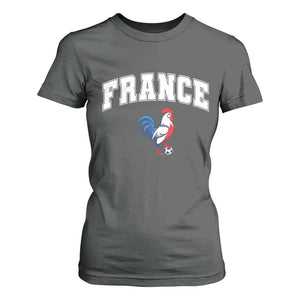 France Flag Gallic Rooster French National Pride T Shirt For Women