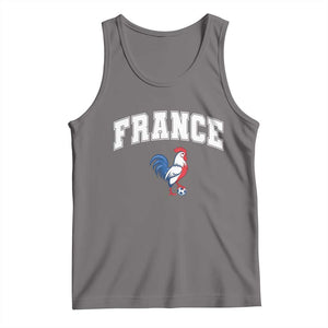 France Flag Gallic Rooster French National Pride Tank Top