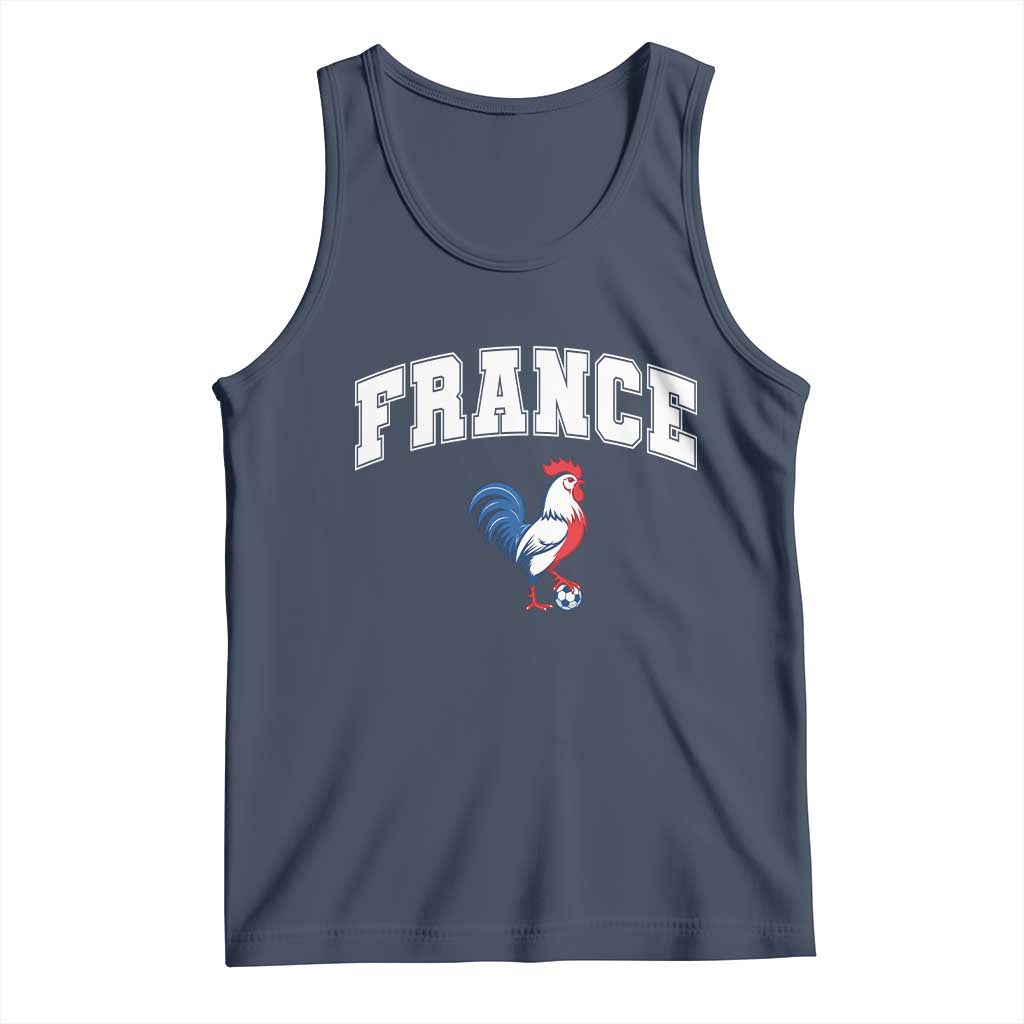 France Flag Gallic Rooster French National Pride Tank Top
