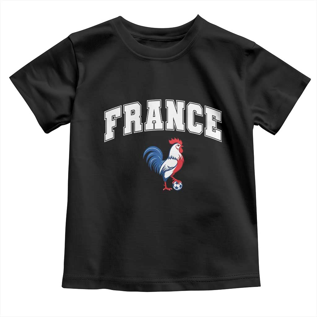 France Flag Gallic Rooster French National Pride Toddler T Shirt TS14 Black Print Your Wear