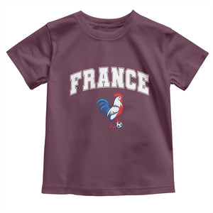 France Flag Gallic Rooster French National Pride Toddler T Shirt