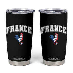 France Flag Gallic Rooster French National Pride Tumbler Cup TS14 Black Print Your Wear