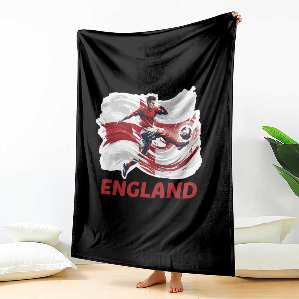 England Soccer Fan English Flag Throw Blanket TS14 Print Your Wear