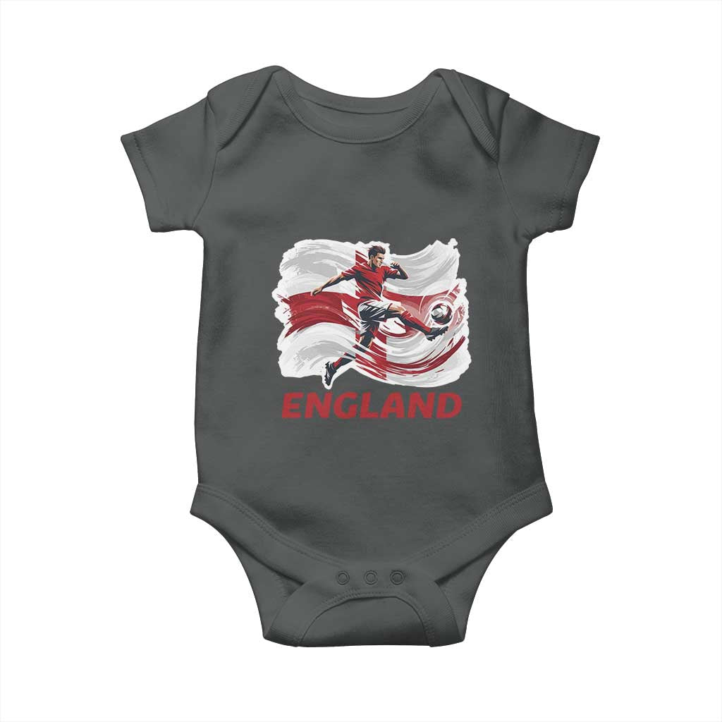 England Soccer Fan English Flag Baby Onesie