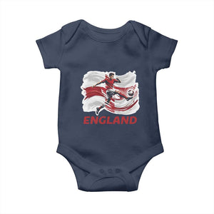 England Soccer Fan English Flag Baby Onesie