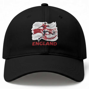 England Soccer Fan English Flag Baseball Cap