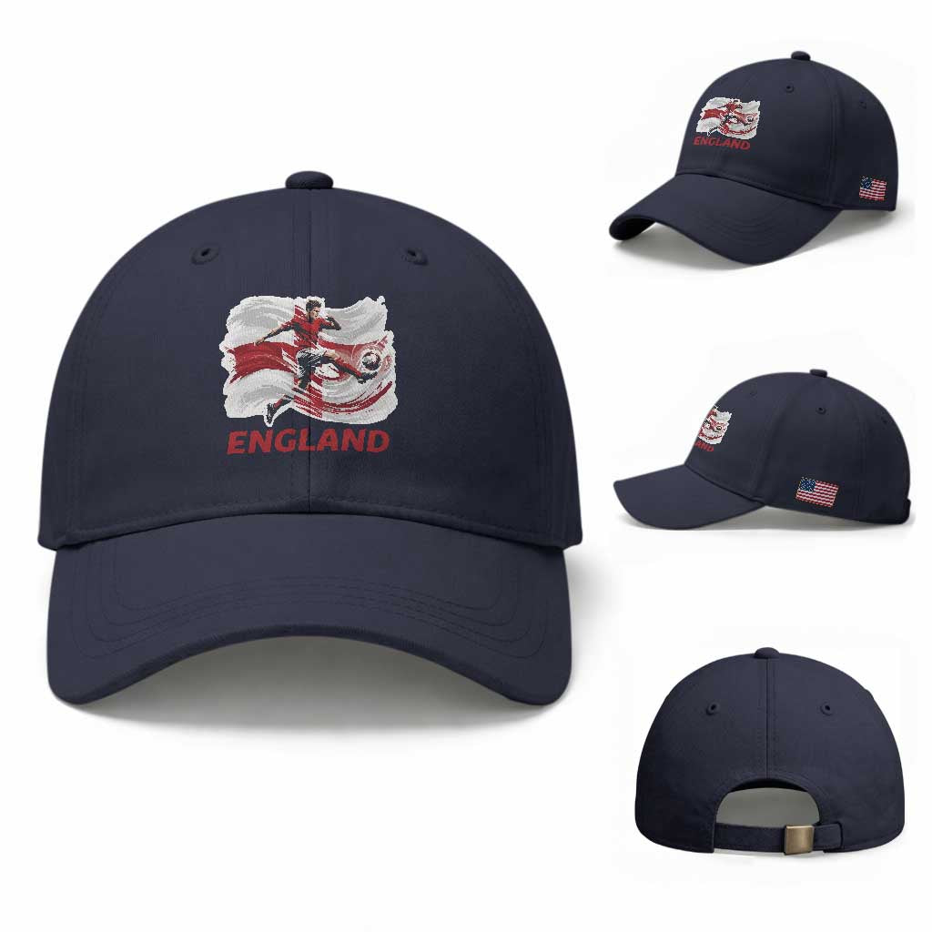 England Soccer Fan English Flag Baseball Cap