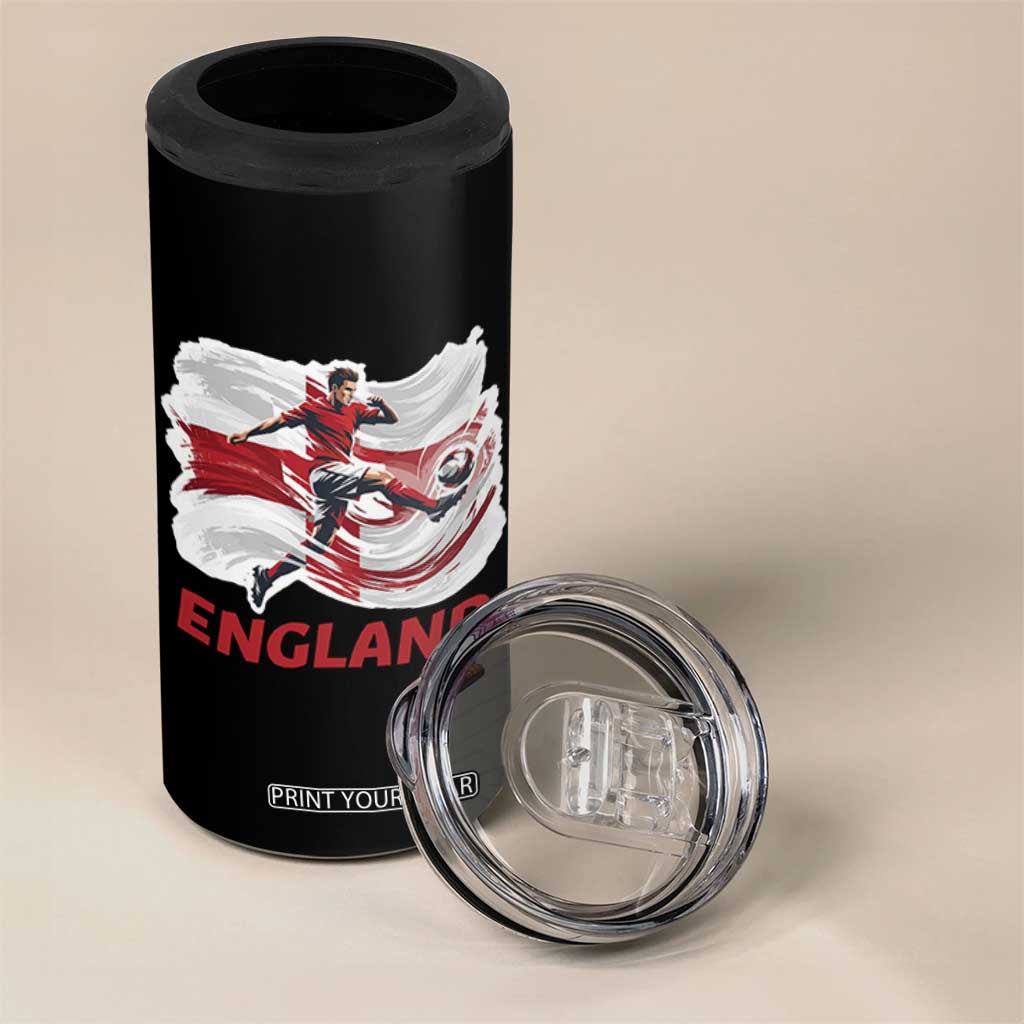 England Soccer Fan English Flag 4 in 1 Can Cooler Tumbler TS14 Print Your Wear
