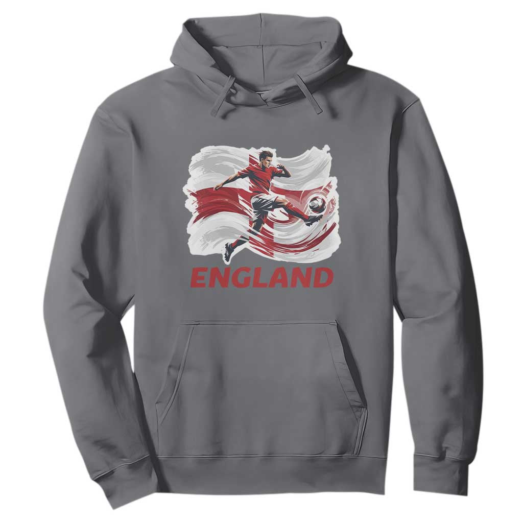 England Soccer Fan English Flag Hoodie