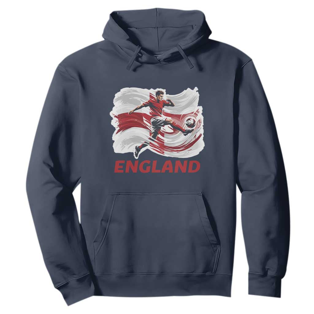 England Soccer Fan English Flag Hoodie